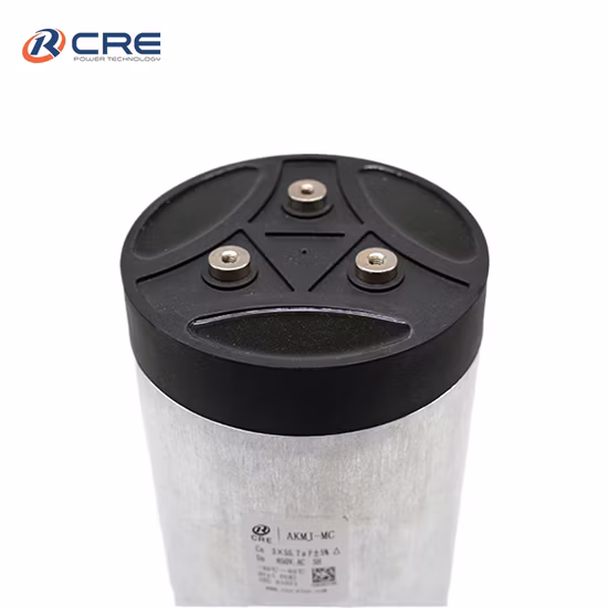 Capacitor CA de filme de polipropileno monofásico com caixa de alumínio cilíndrico