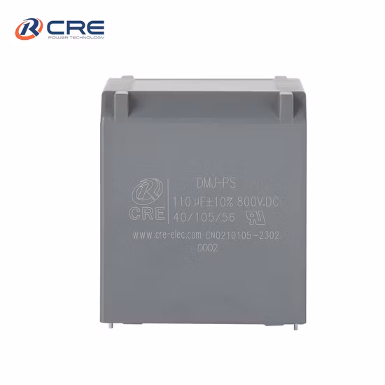 Capacitor de filme de ligação CC retangular de plástico para inversor solar